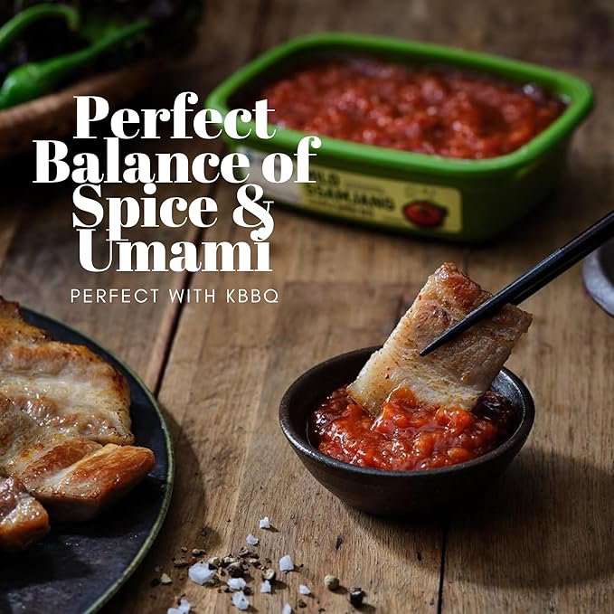 Ssamjang Korean Soybean Paste Sauce [Mild | 1.0 lb (500g)] for BBQ, Lettuce Wraps, Rice, Vegetables, and Meat | Korean Flavor, Bold & Savory - O’food