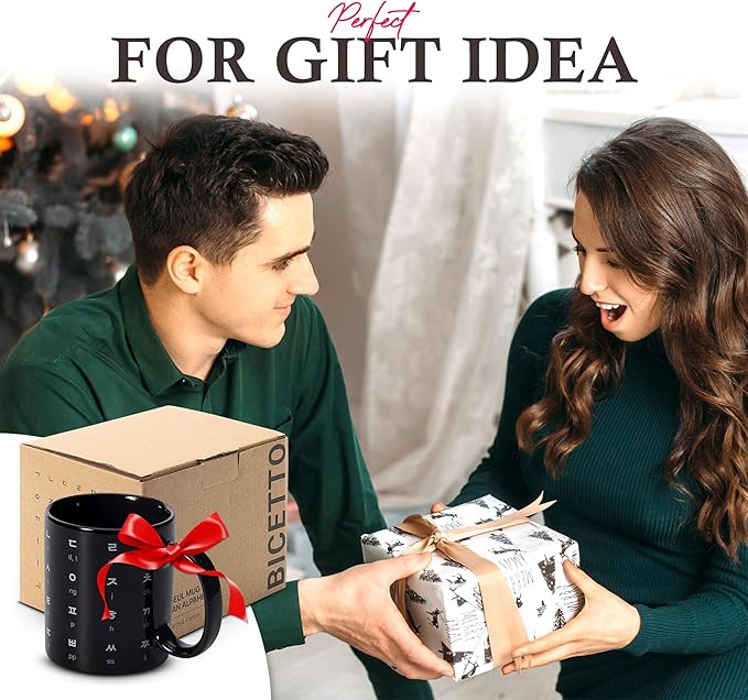 Kpop Merch - Korean Alphabet, Korean Gifts, Kdrama Merch, Korean Drama Gifts, BTS Cup, BTS Mug, K Drama, 12oz, Stylish, Durable, Microwave Safe, Premium Quality (Carbon Black)